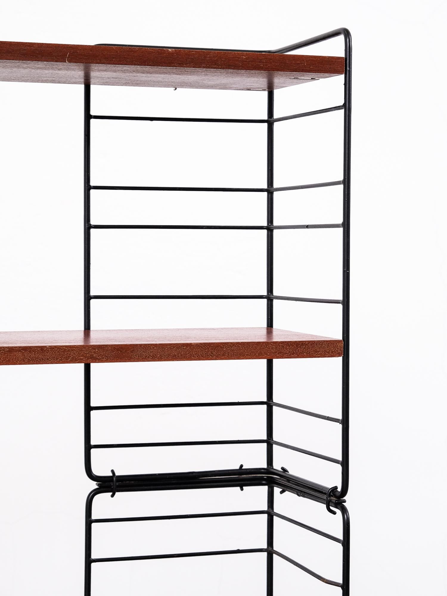 Mid-20th Century Freestanding String Shelving System by Nisse Strinning, 1960s