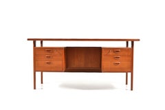 Freestanding Teak Desk by Kai Kristiansen