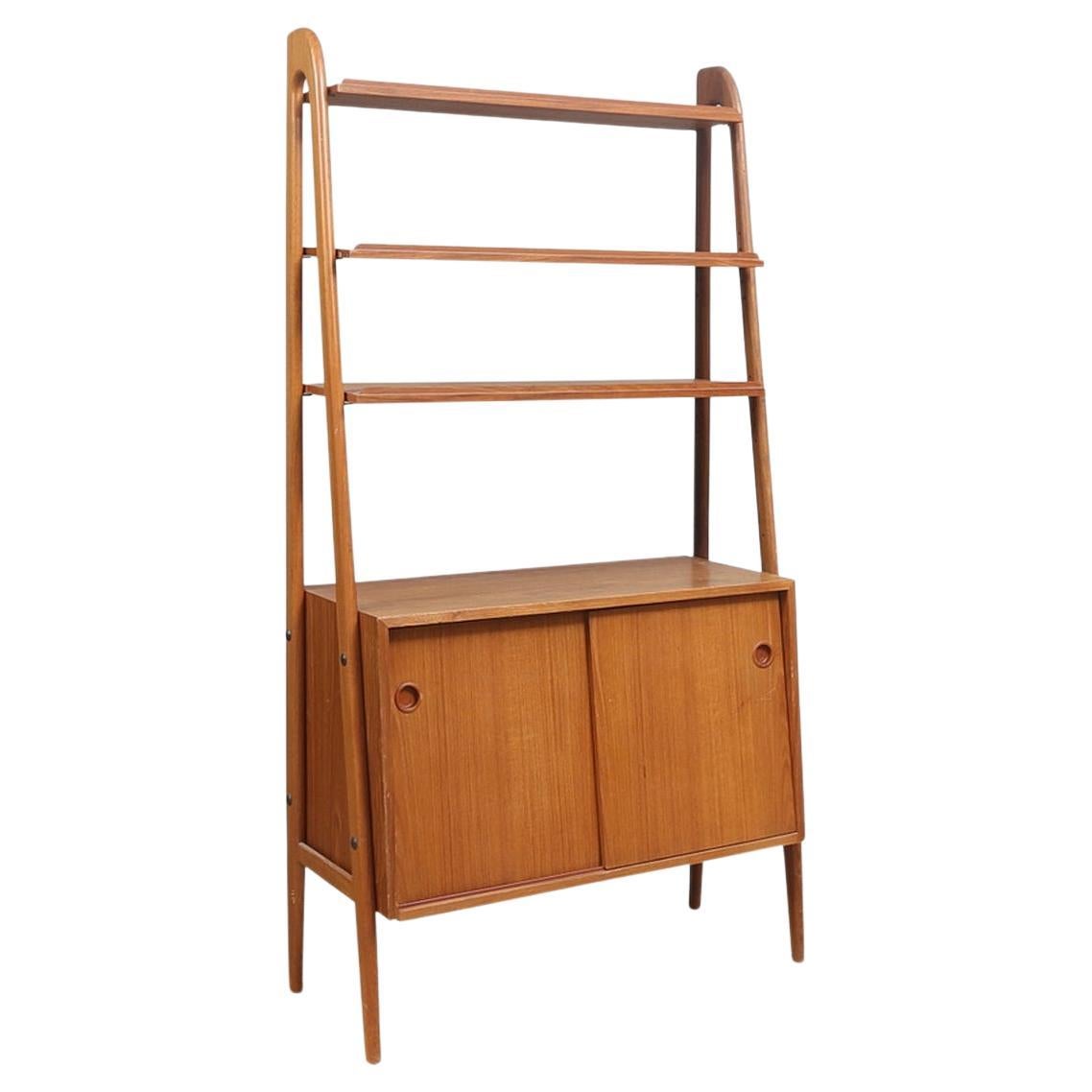 Kurt Ostervig Freestanding Danish Modern Bookshelf in Teak For Sale at
