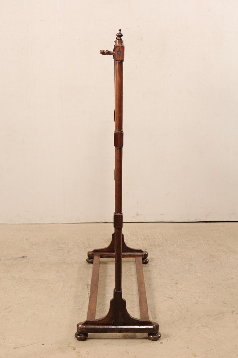 Freestanding Vintage Wood Coat and Hat Rack Raised on Bun Feet at 1stDibs free standing hat rack