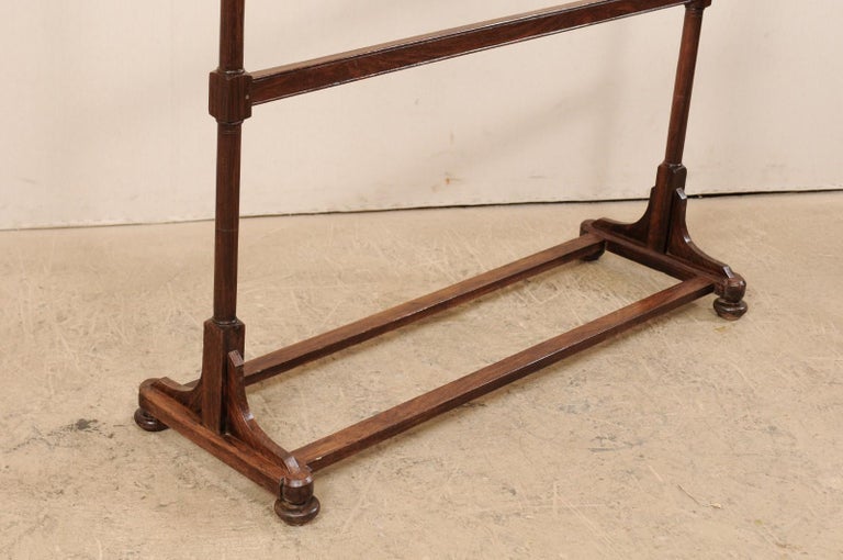 Freestanding Vintage Wood Coat and Hat Rack Raised on Bun Feet at 1stDibs free standing hat rack