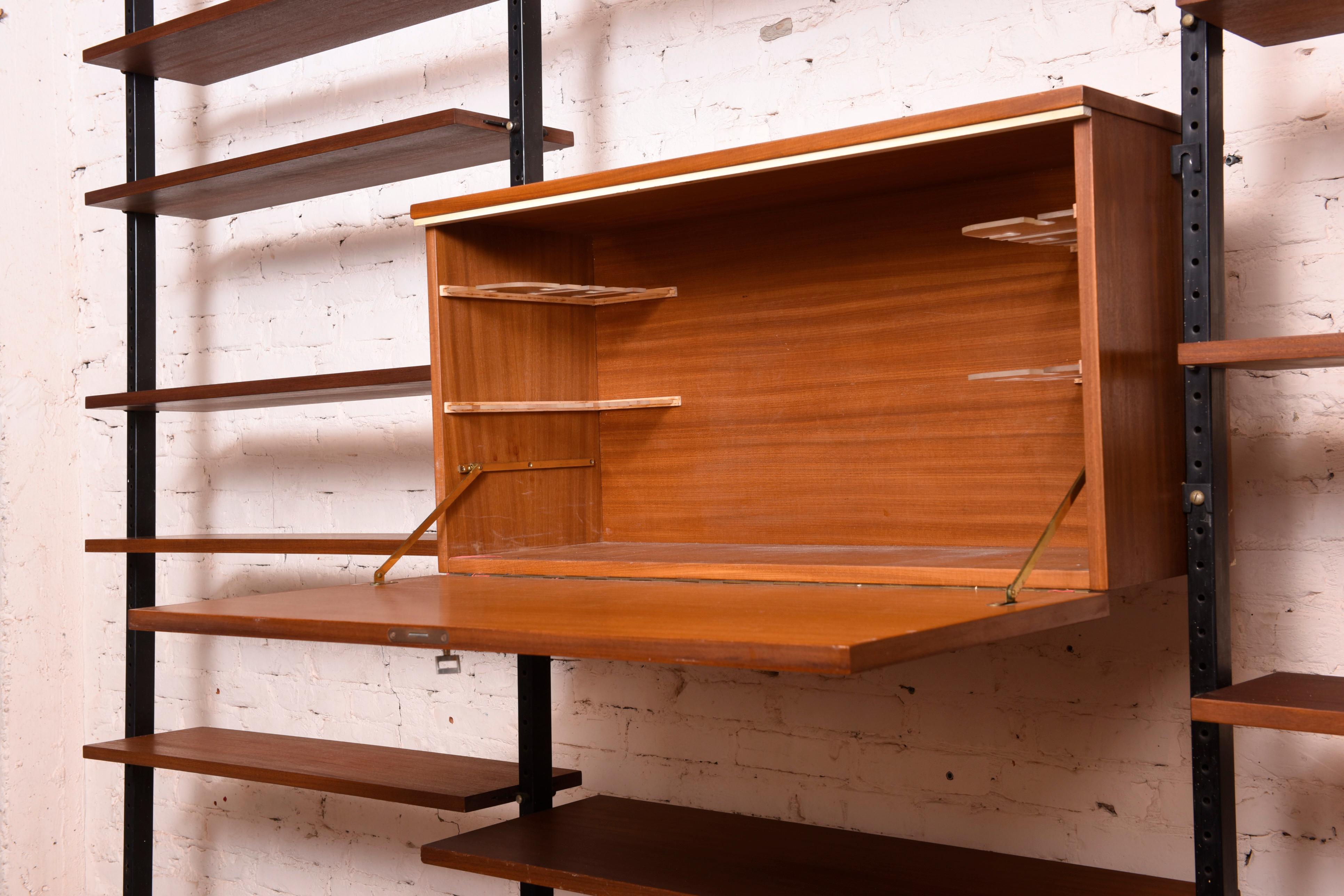 Belga Parete attrezzata, libreria, divisorio, Midcentury Modern, anni '50 in vendita