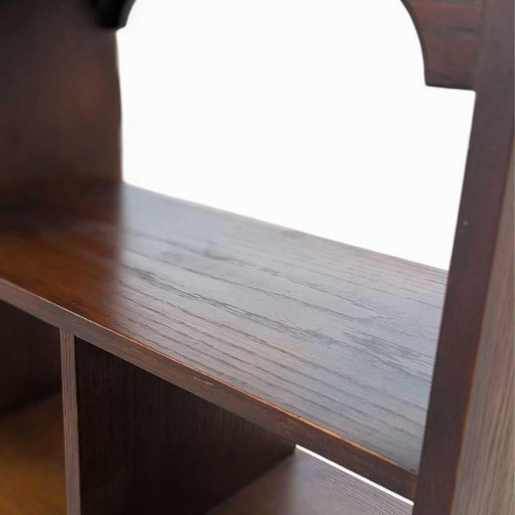 Mueble independiente de pared - Separador de ambientes de madera, Acabado rico, EE.UU., c. 1960 Madera en venta