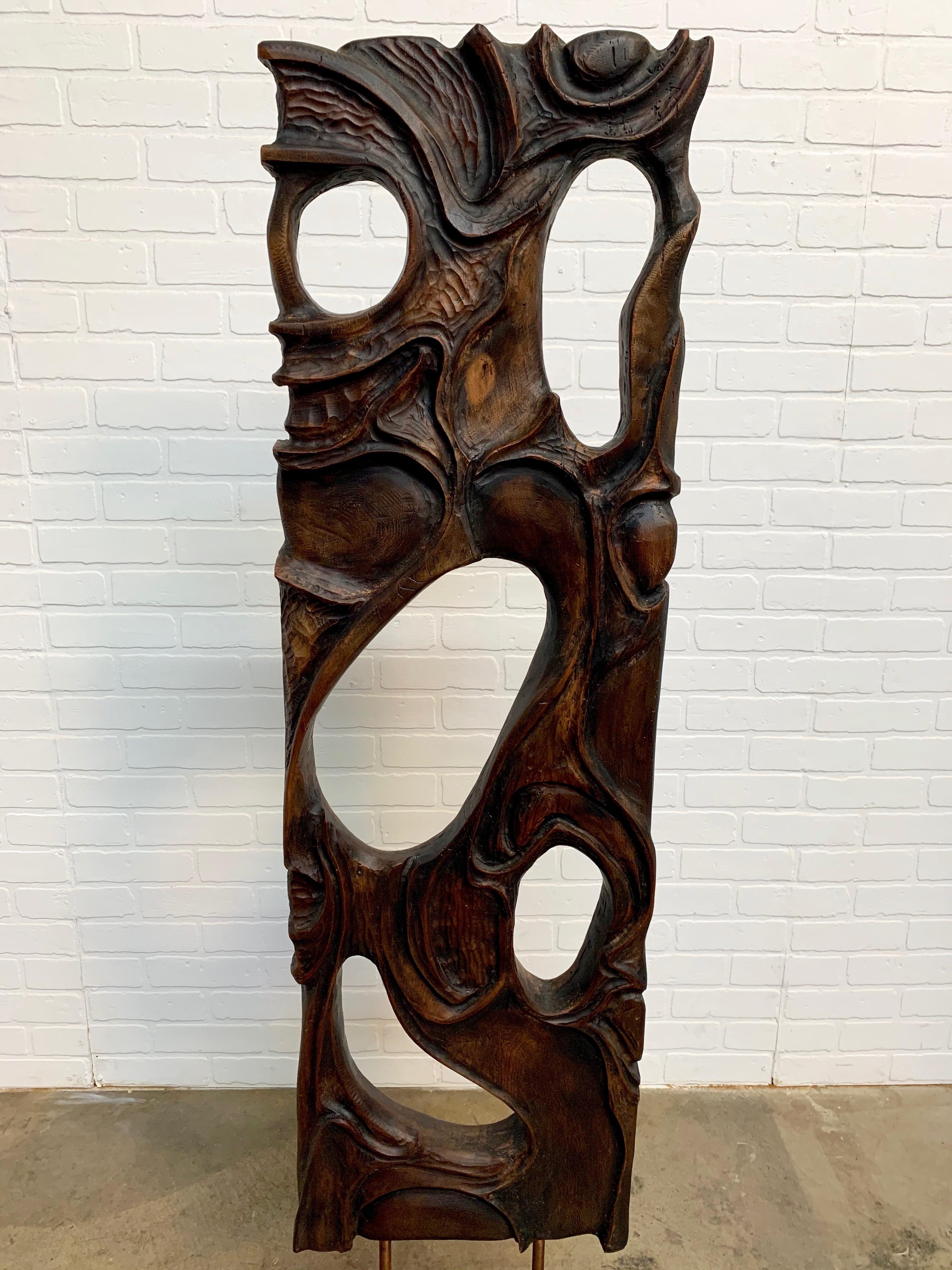 Freestanding Walnut Sculpture by George Mullen 4