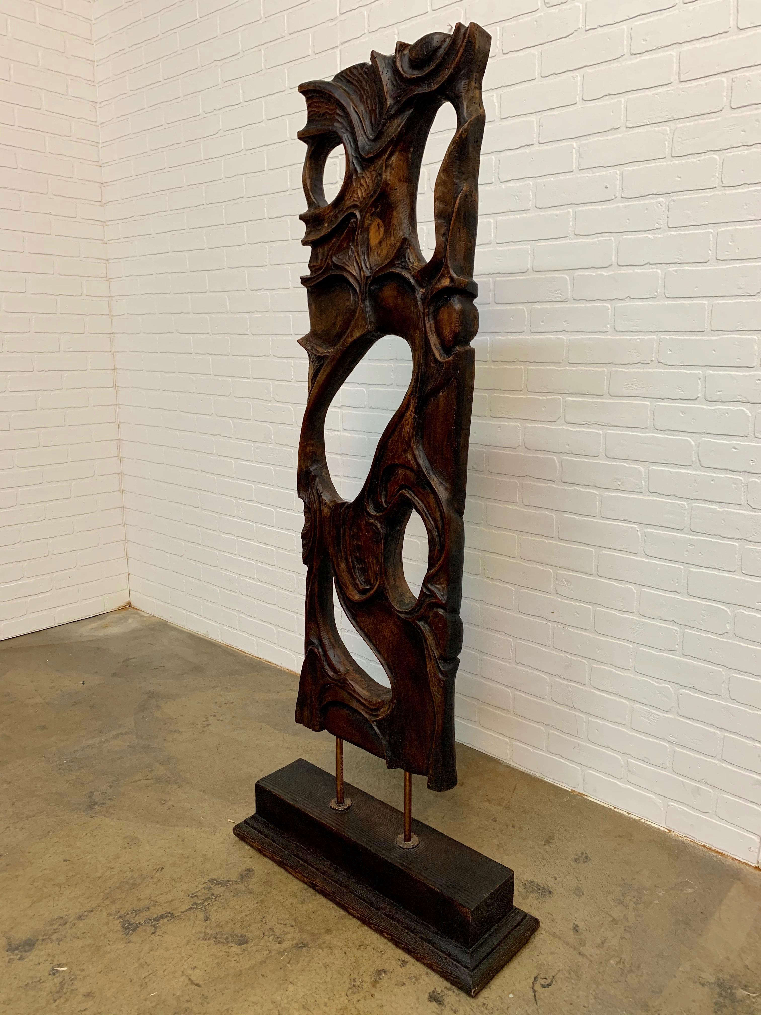 Freestanding Walnut Sculpture by George Mullen 8