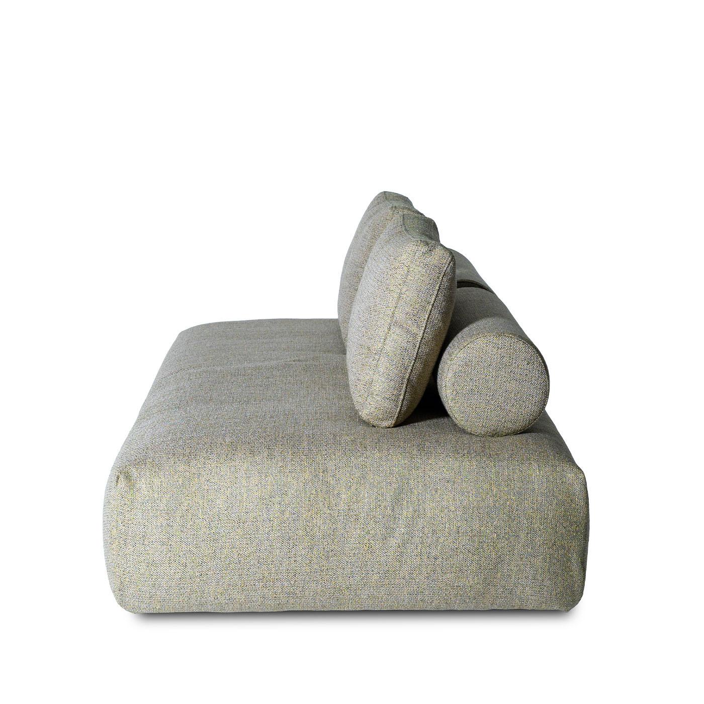 Textile Freestyle Green Fabric Platform Sofa For Sale