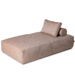 Freestyle Pink Fabric Platform Sofa by Mantellassi 1926