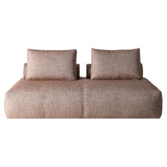 Freestyle Pink Fabric Platform Sofa by Mantellassi 1926