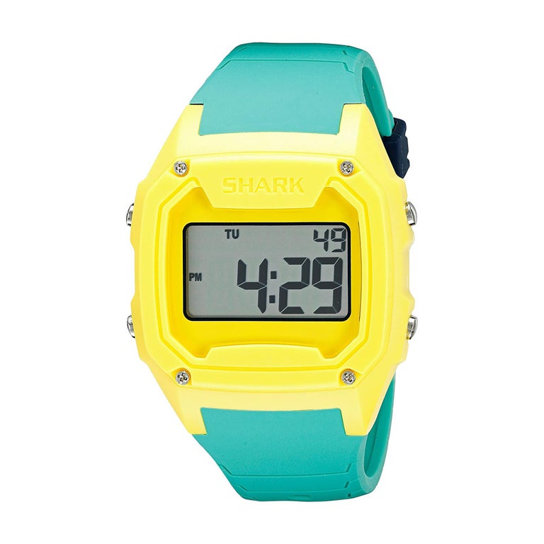Freestyle Shark Classic Xl Yellow Green Plastic Digital Men S Watch For Sale At 1stdibs