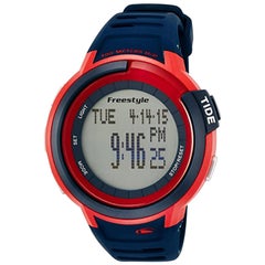 Freestyle Sport Mariner Tide Navy Rot Quarz Digital Herrenuhr 103182