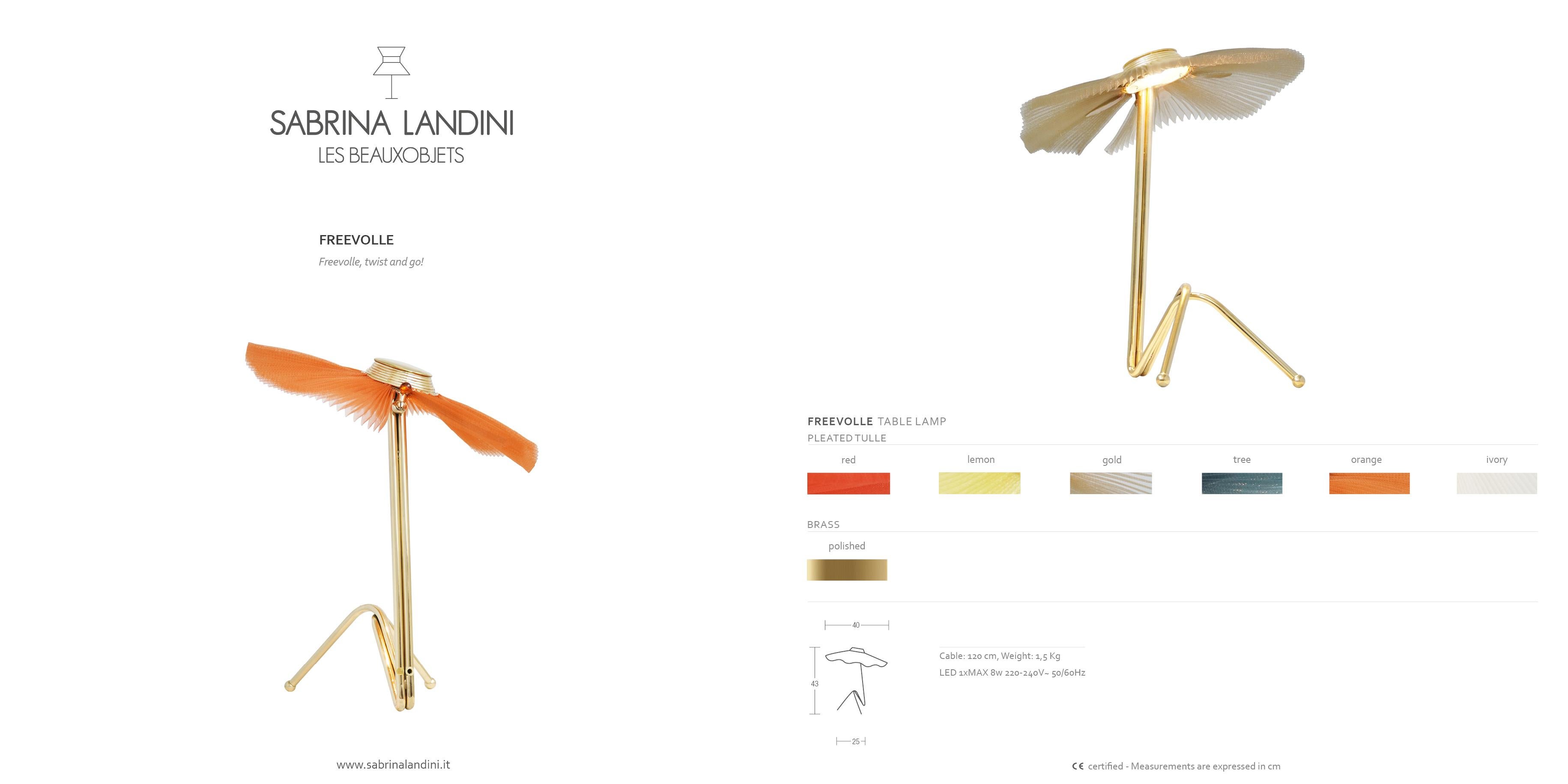 Lampe de dame sculptée Freevolle, abat-jour citron, corps en laiton en vente 4