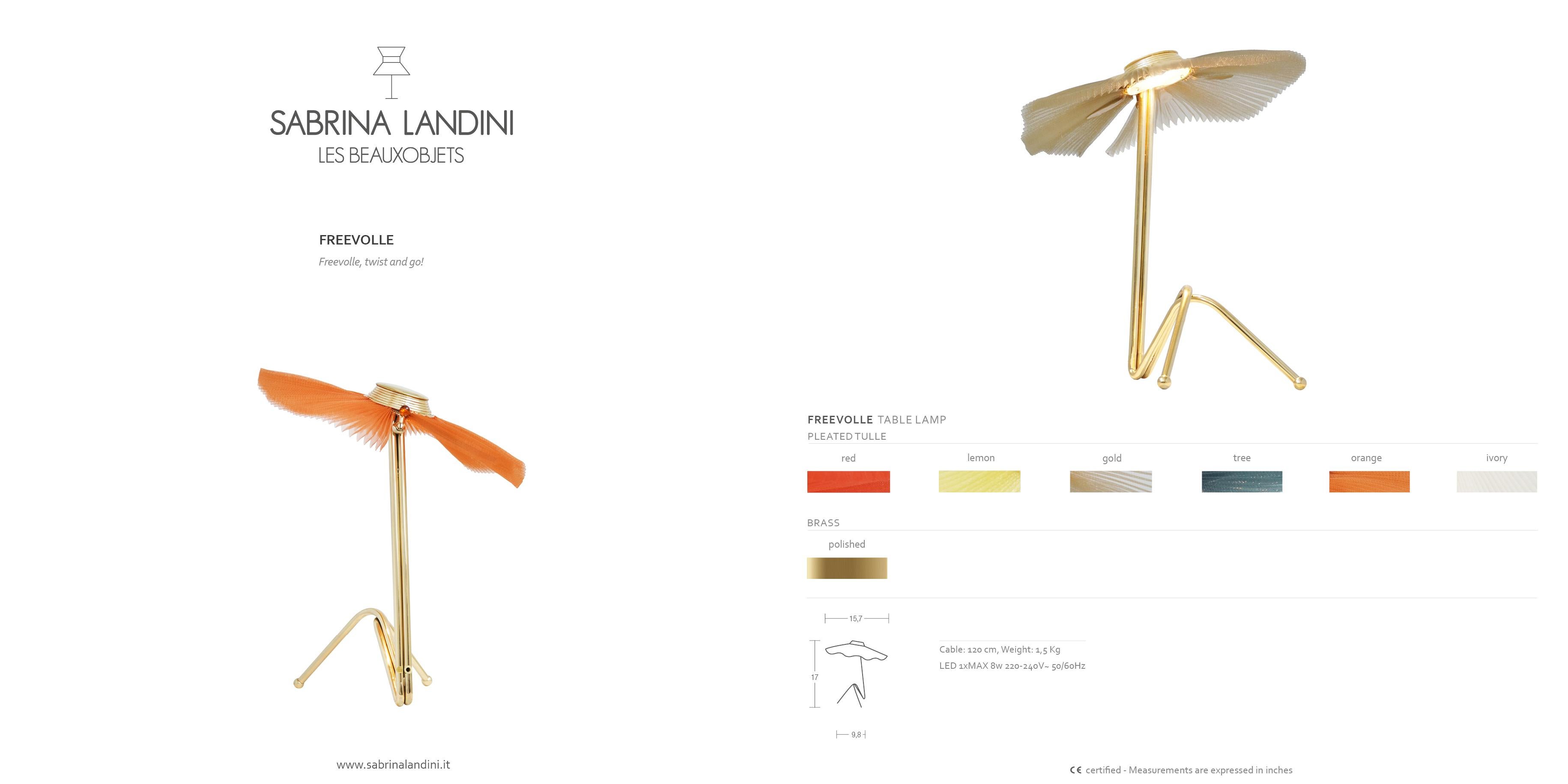 Lampe de dame sculptée Freevolle, abat-jour citron, corps en laiton en vente 5