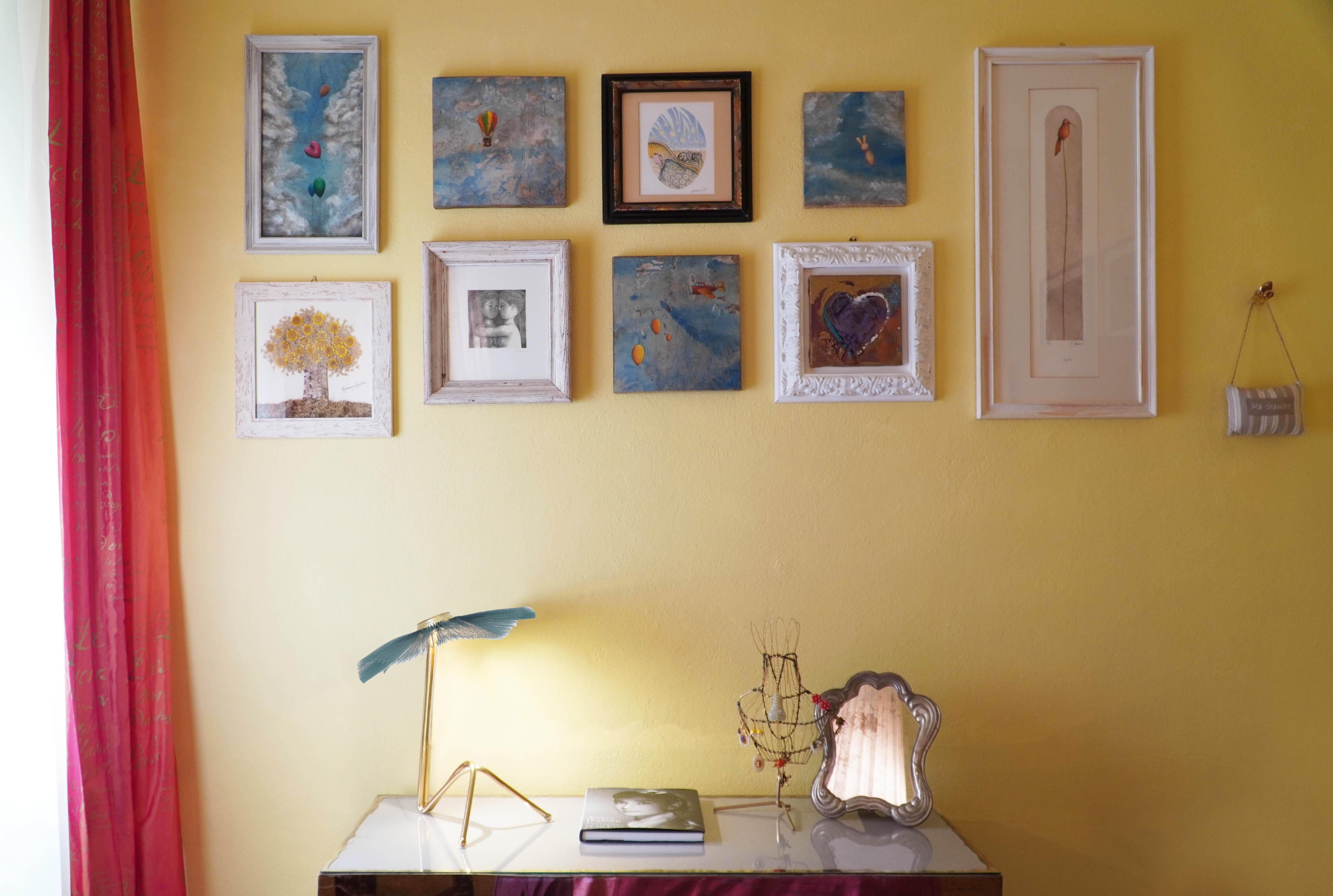 Lampe de dame sculptée Freevolle, abat-jour en forme d'arbre, corps en laiton en vente 3