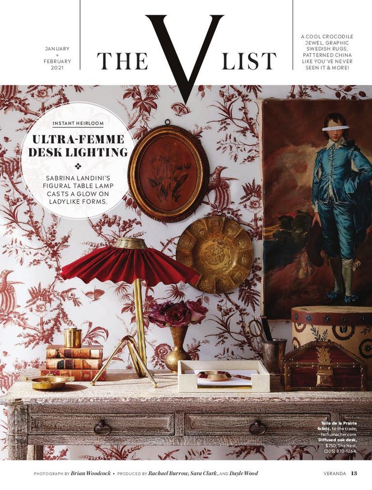 Freevolle Sculpture Table Lamp Cast Brass Body Gold Rose Script One Piece For Sale At 1stdibs