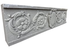 Hand carved frieze in sandstone -made in Italy