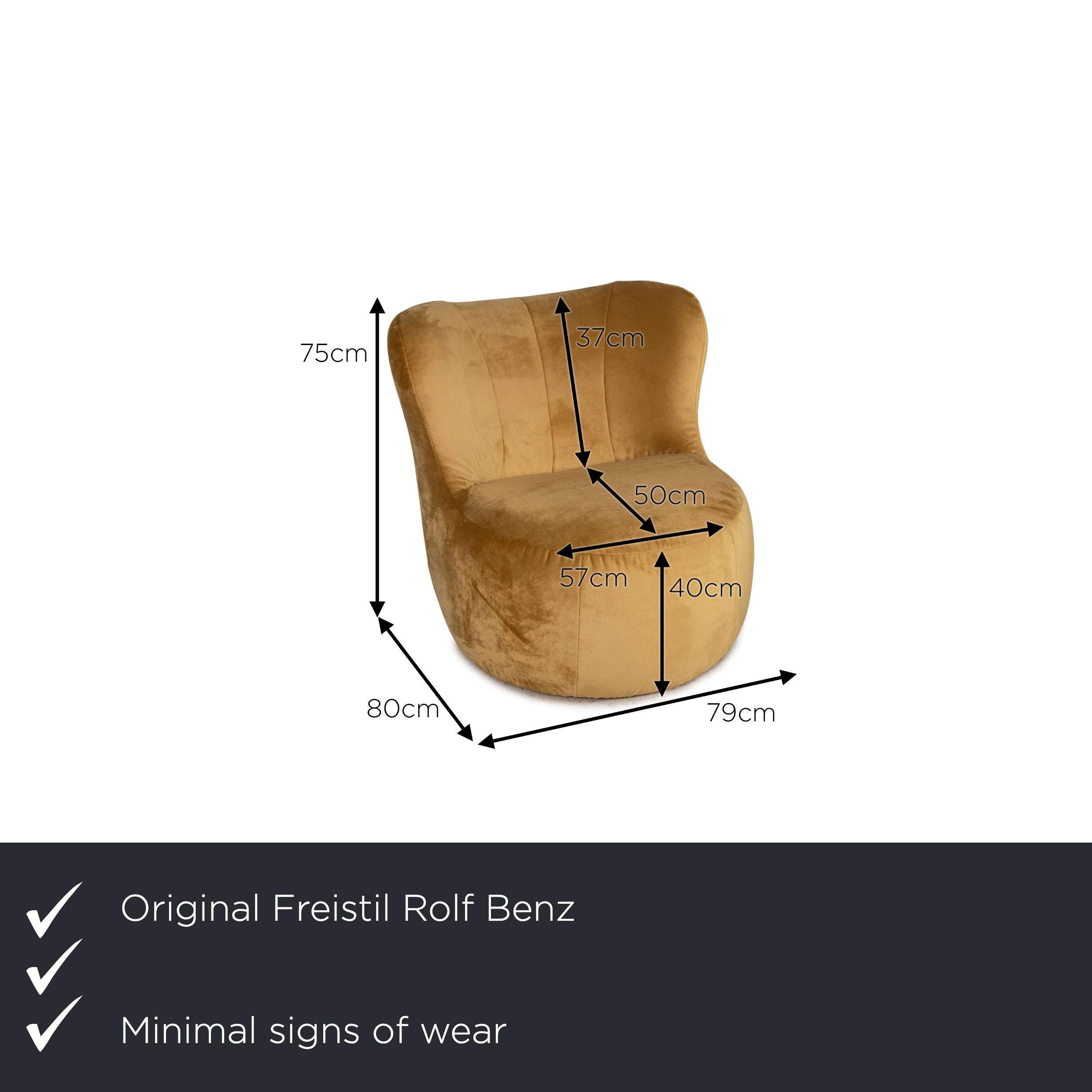 We present to you a Freistil Rolf Benz 173 fabric armchair yellow.
 

Product measurements in centimeters:

depth: 80
width: 79
height: 75
seat height: 40
rest height: 
seat depth: 50
seat width: 57
back height: 37.
 