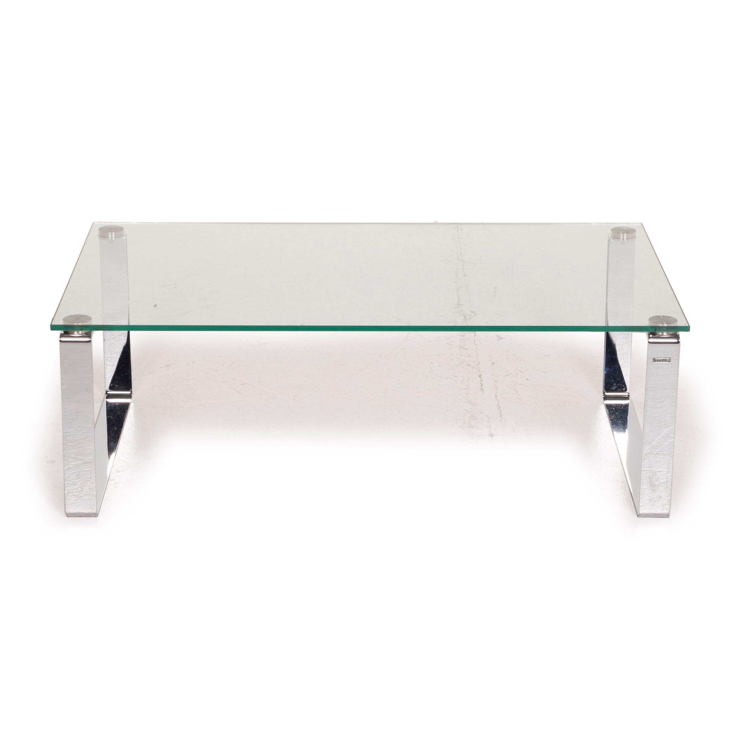 Freistil Rolf Benz 191 Glastisch und Couchtisch Chrom (Moderne)