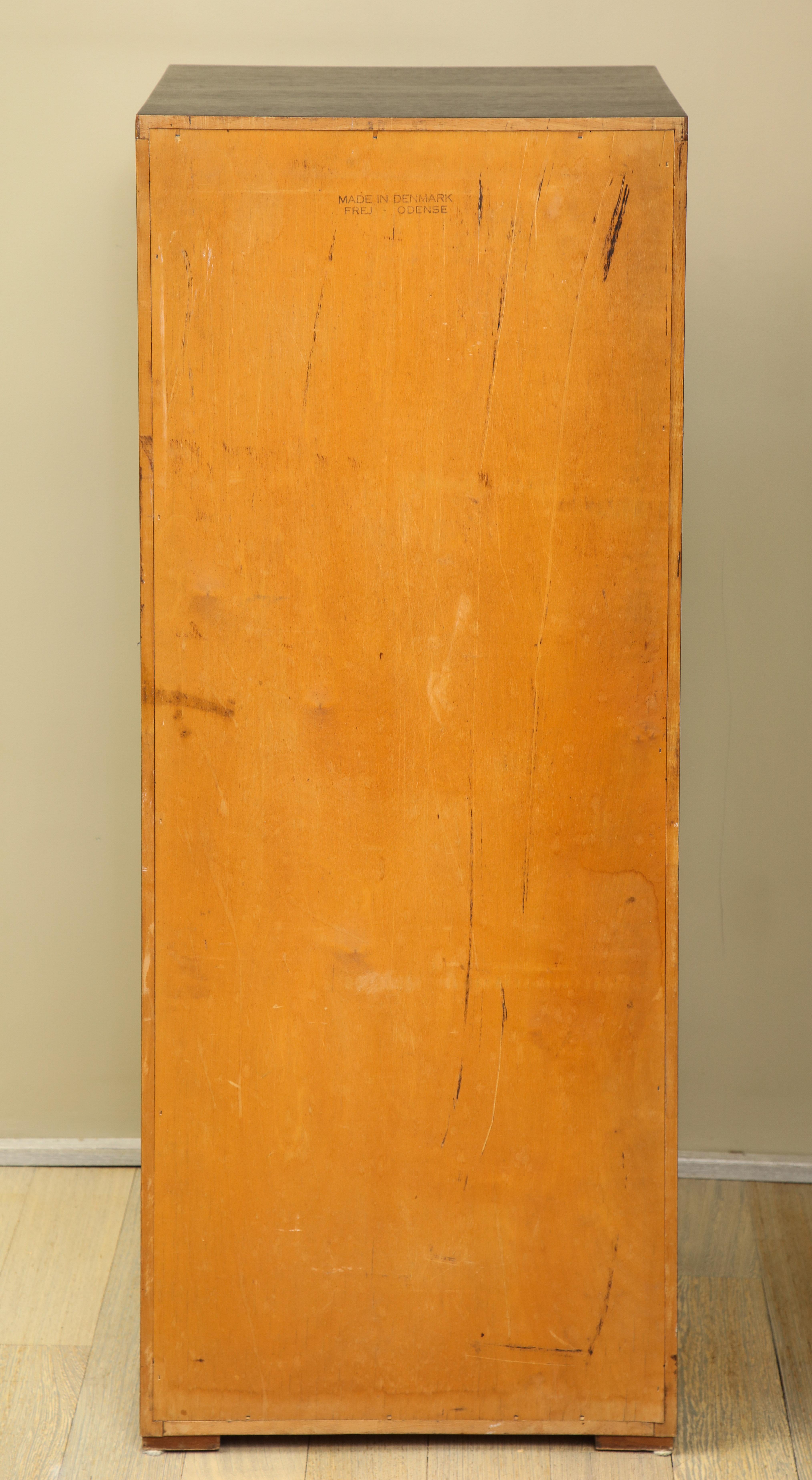 Frej-Odense Tall Danish Jewelry or Linen Cabinet For Sale 5