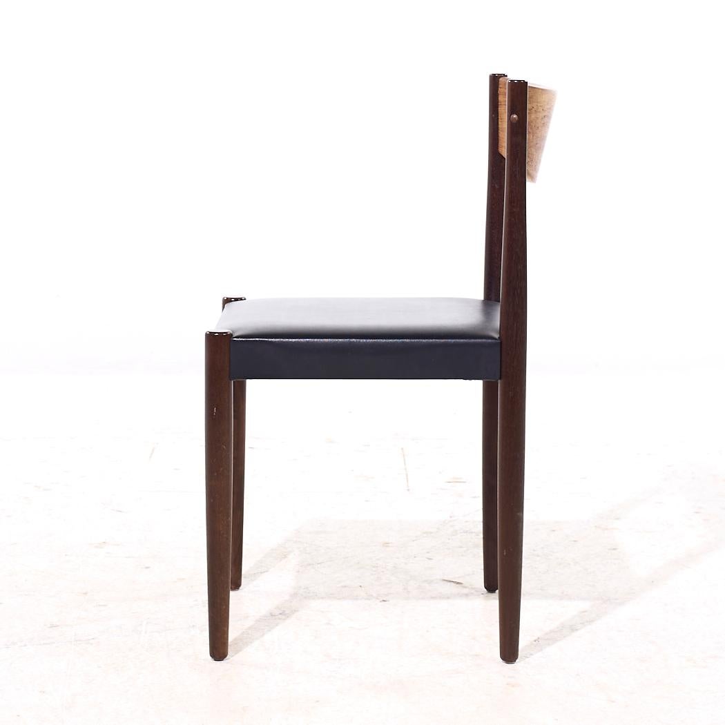 Tissu d'ameublement Chaises de salle à manger en palissandre du milieu du siècle de Rojle Frem - Paire en vente