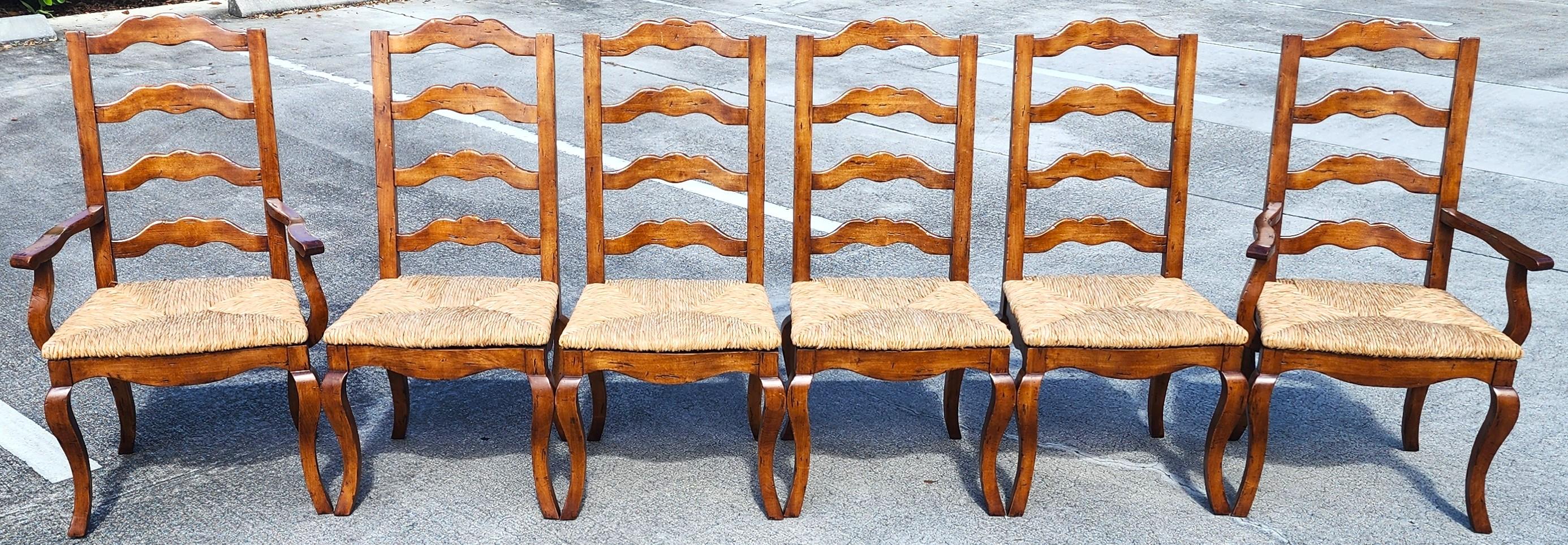 Fremarc Designs French Country Dining Table & 6 Chairs (Expandable) in vendita 7