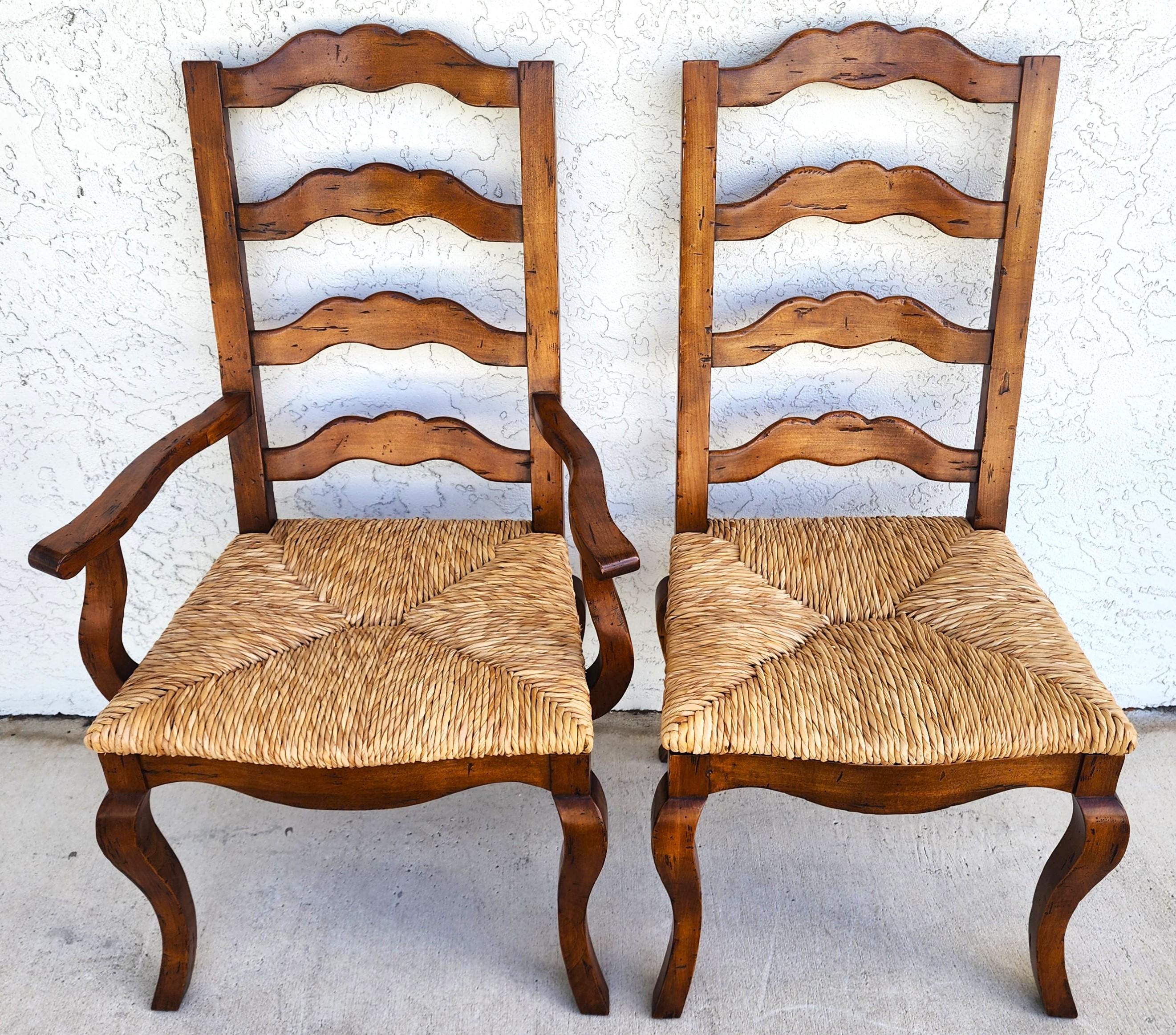 Fremarc Designs French Country Dining Table & 6 Chairs (Expandable) in vendita 8