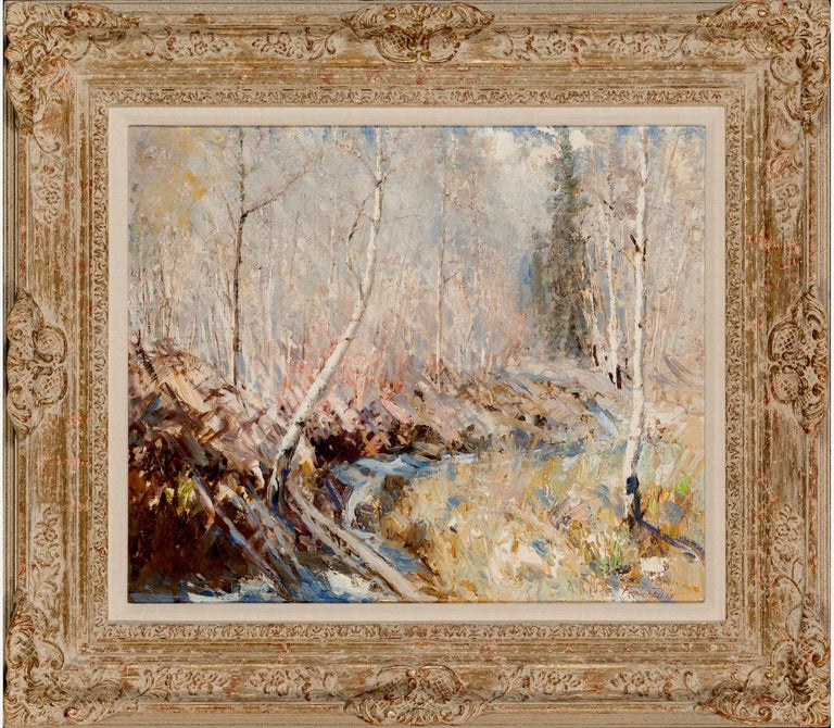 Fremont Ellis - Ellis, "Aspen Creek" 20x24 o/c, American ...