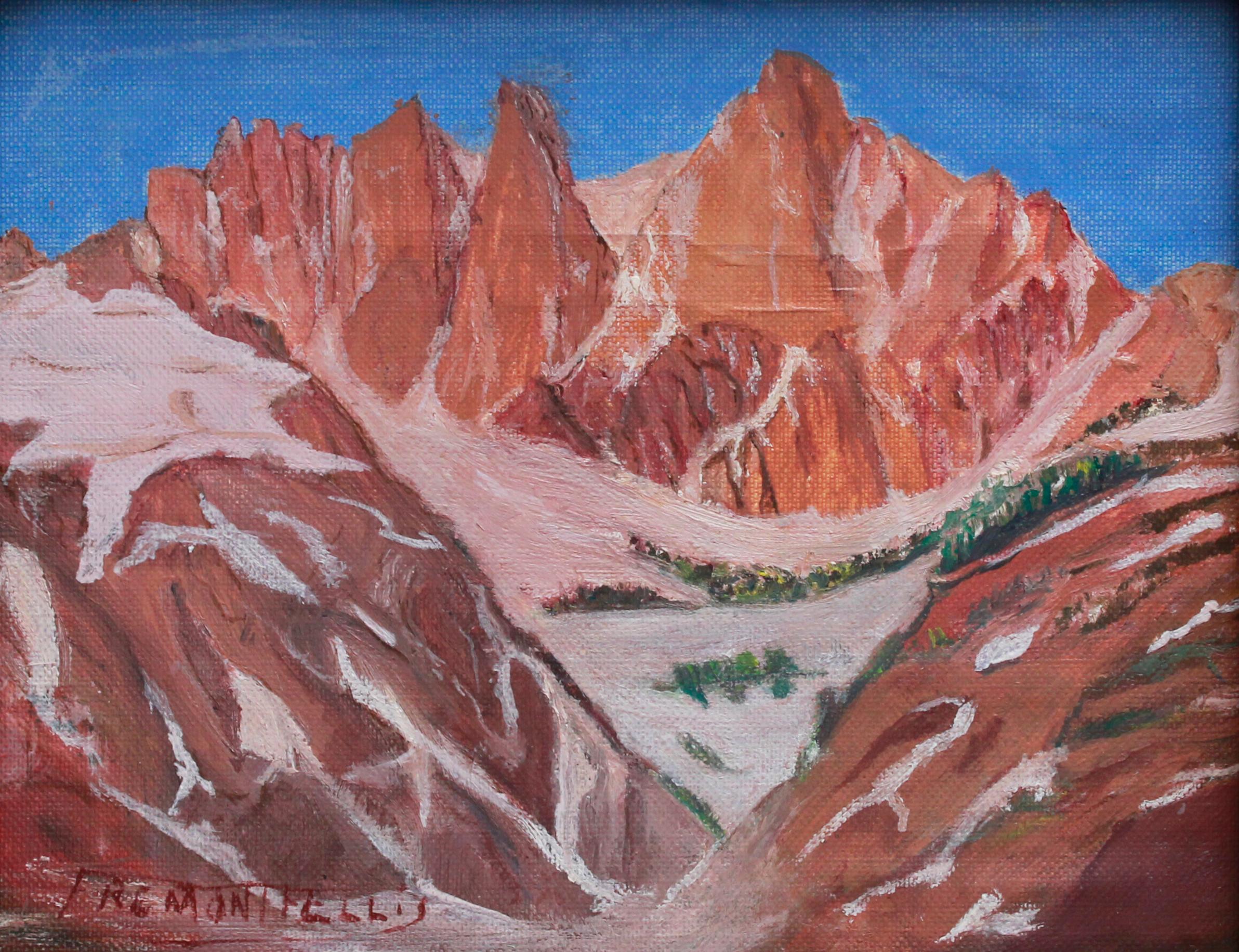 Berglandschaft (Impressionismus), Painting, von Fremont Ellis