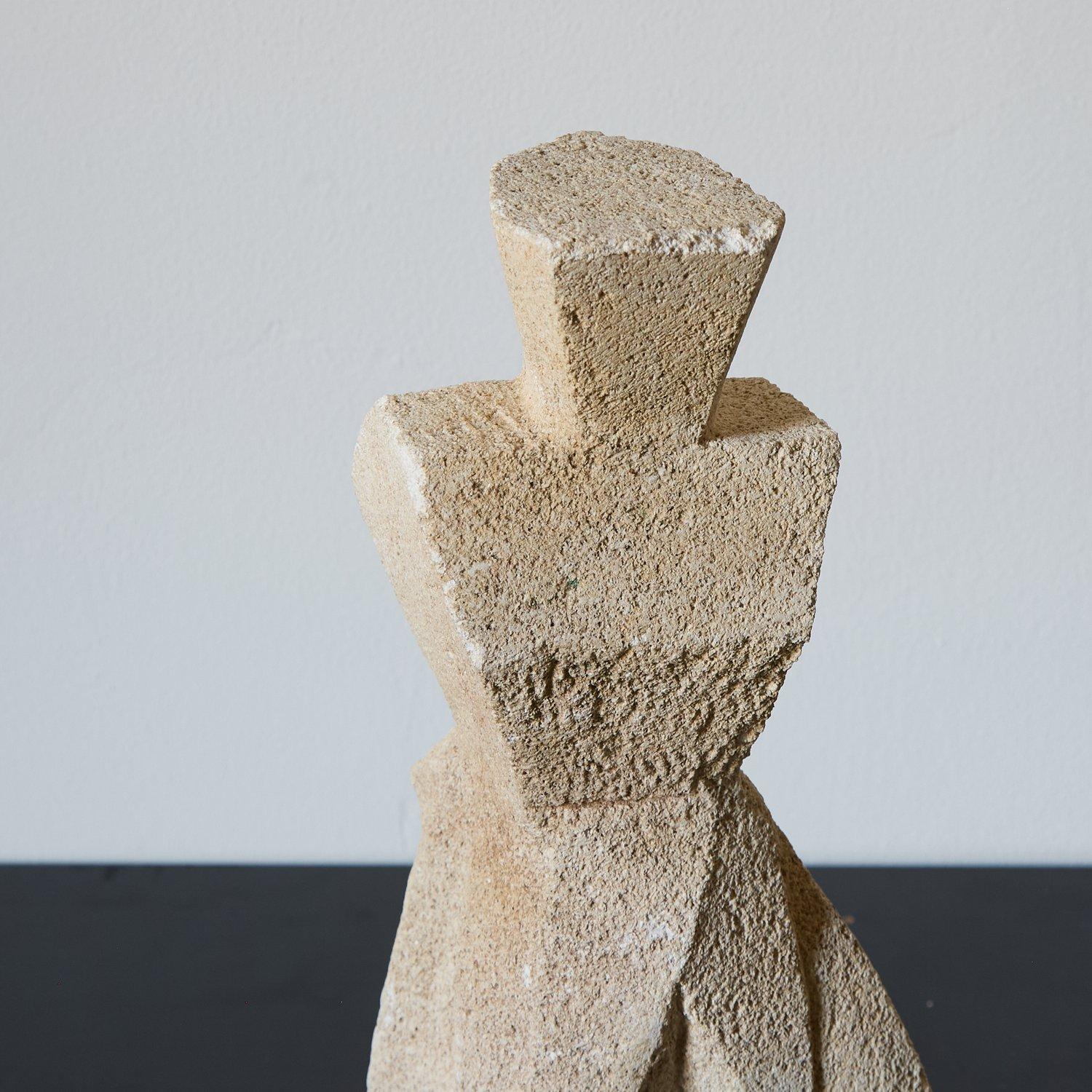 French Stone Carved Figure reminiscent of Lynn Chadwick’s, France circa 1960s For Sale 4