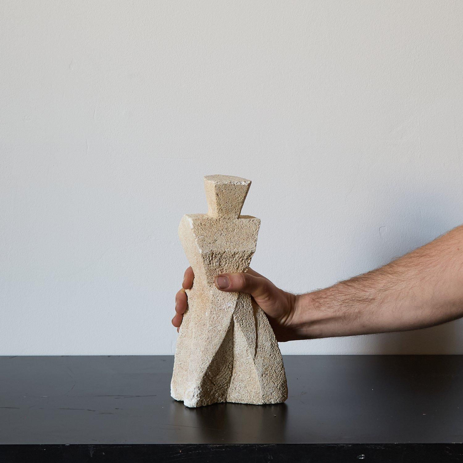 French Stone Carved Figure reminiscent of Lynn Chadwick’s, France circa 1960s For Sale 3