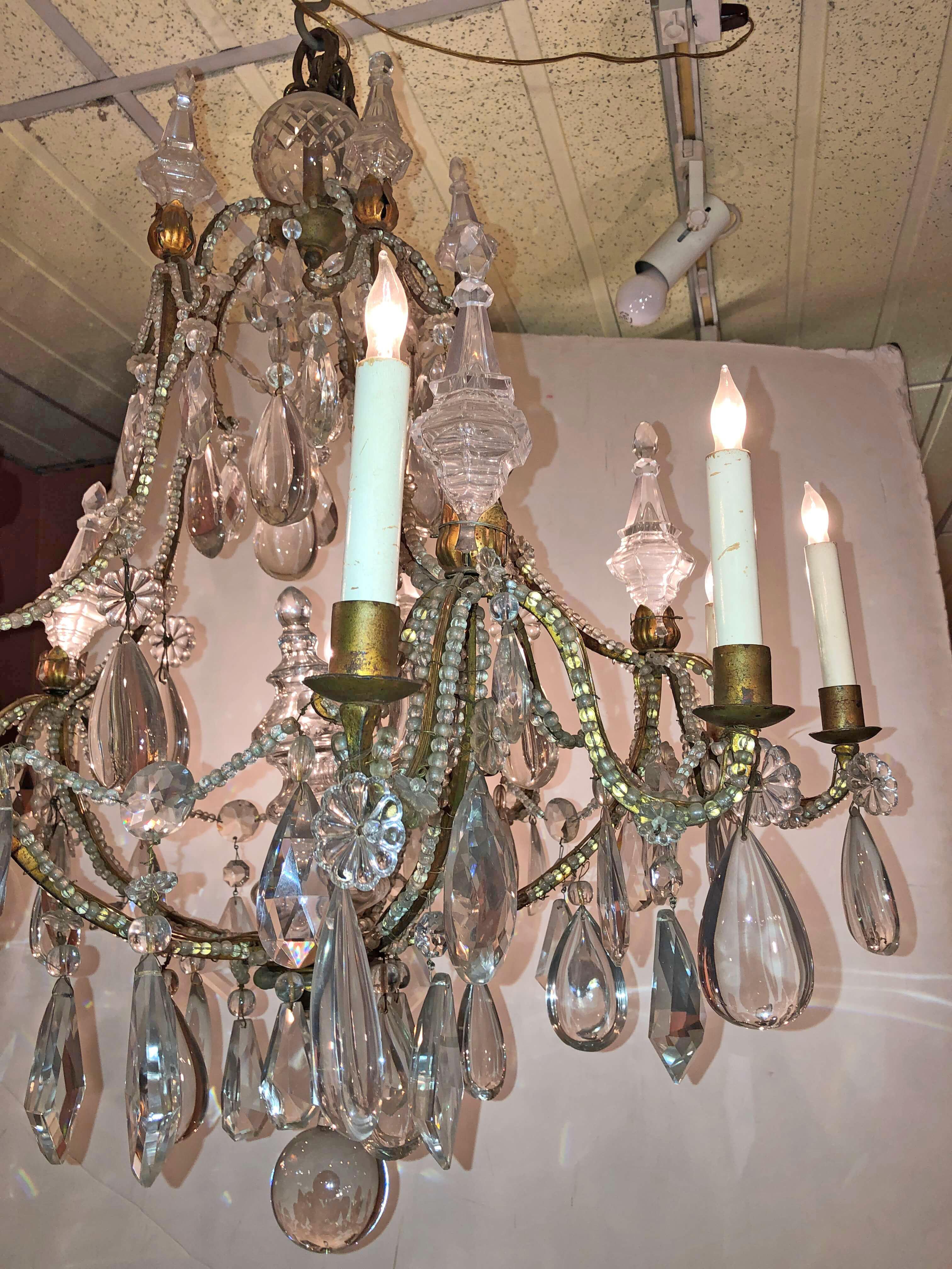 Louis XVI French 10-Light Chandelier For Sale