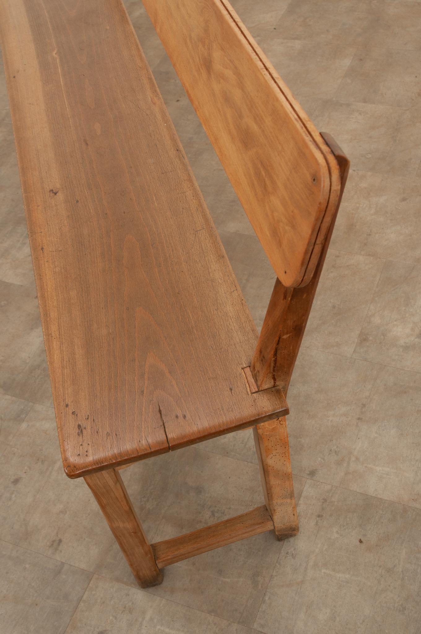 French Pine Bench For Sale 5