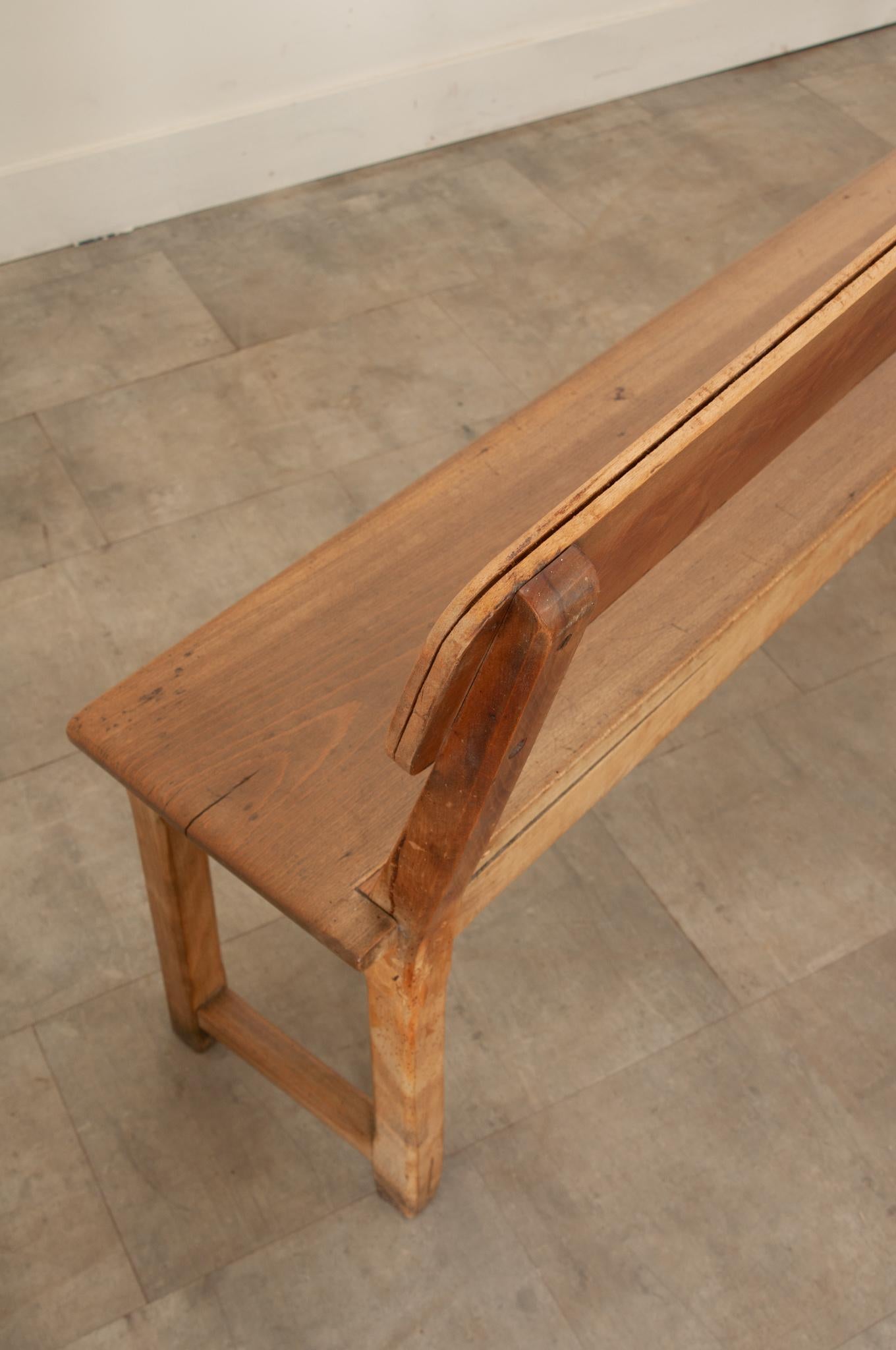 French Pine Bench For Sale 8