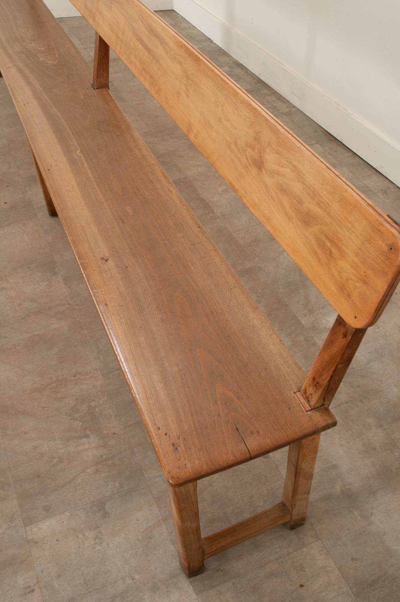 French Pine Bench For Sale 2