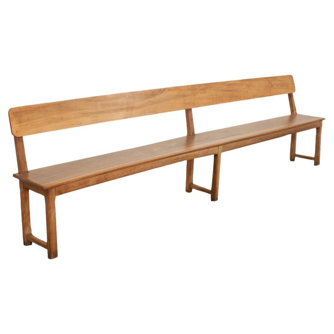 French Pine Bench For Sale