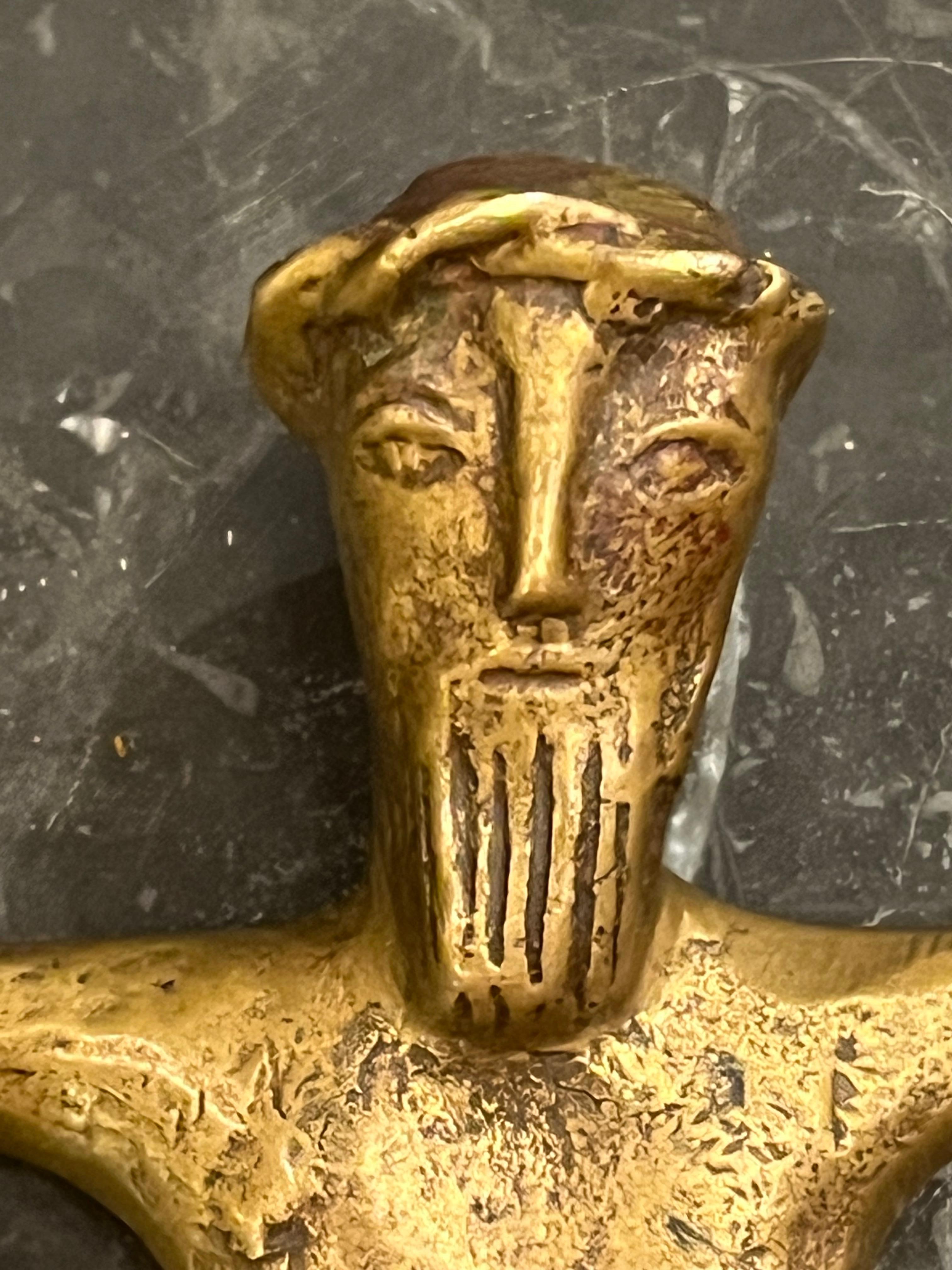French 12th - 14th Century Bronze Corpus Christi Crucifix 4