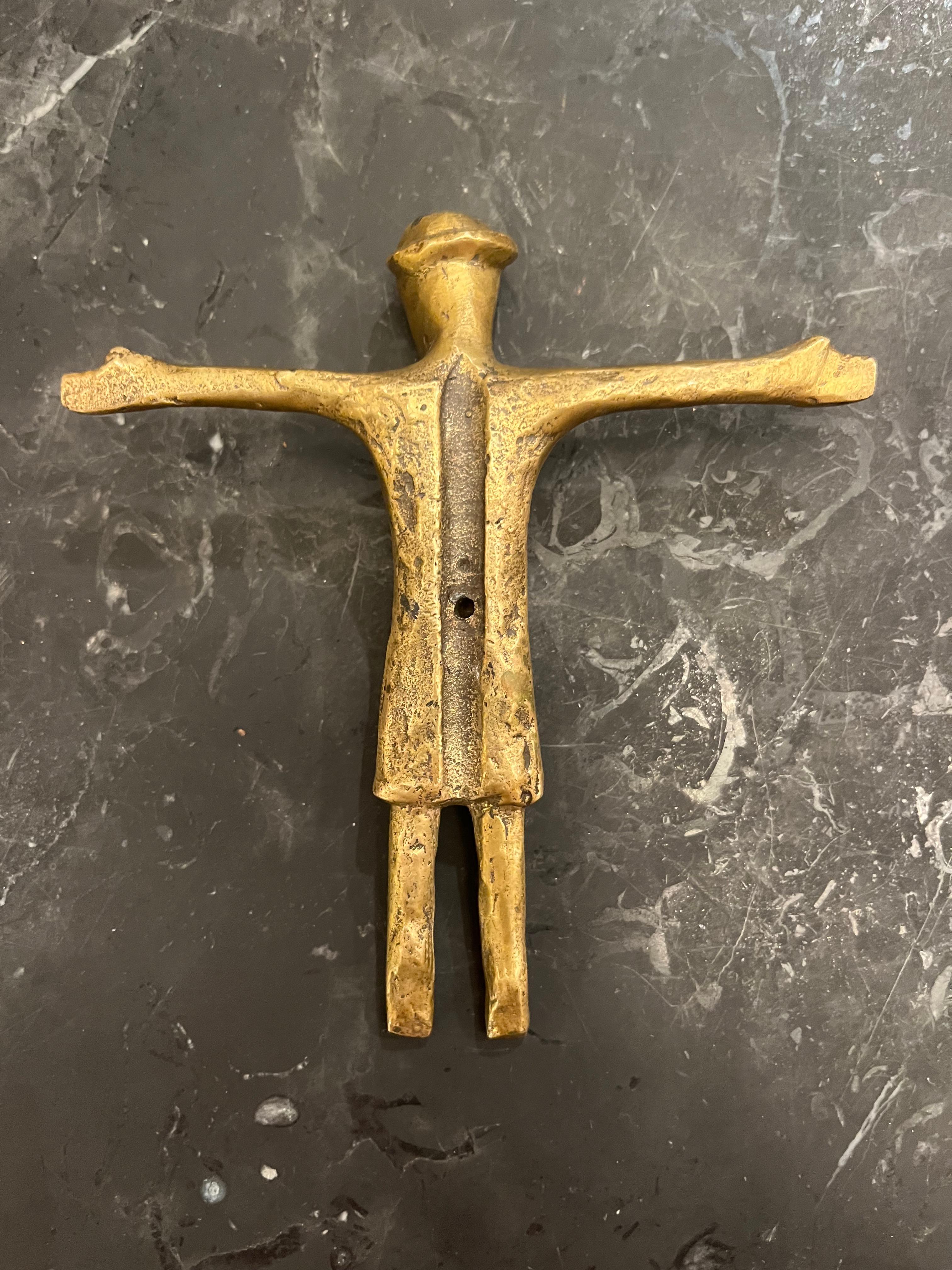 French 12th - 14th Century Bronze Corpus Christi Crucifix 7