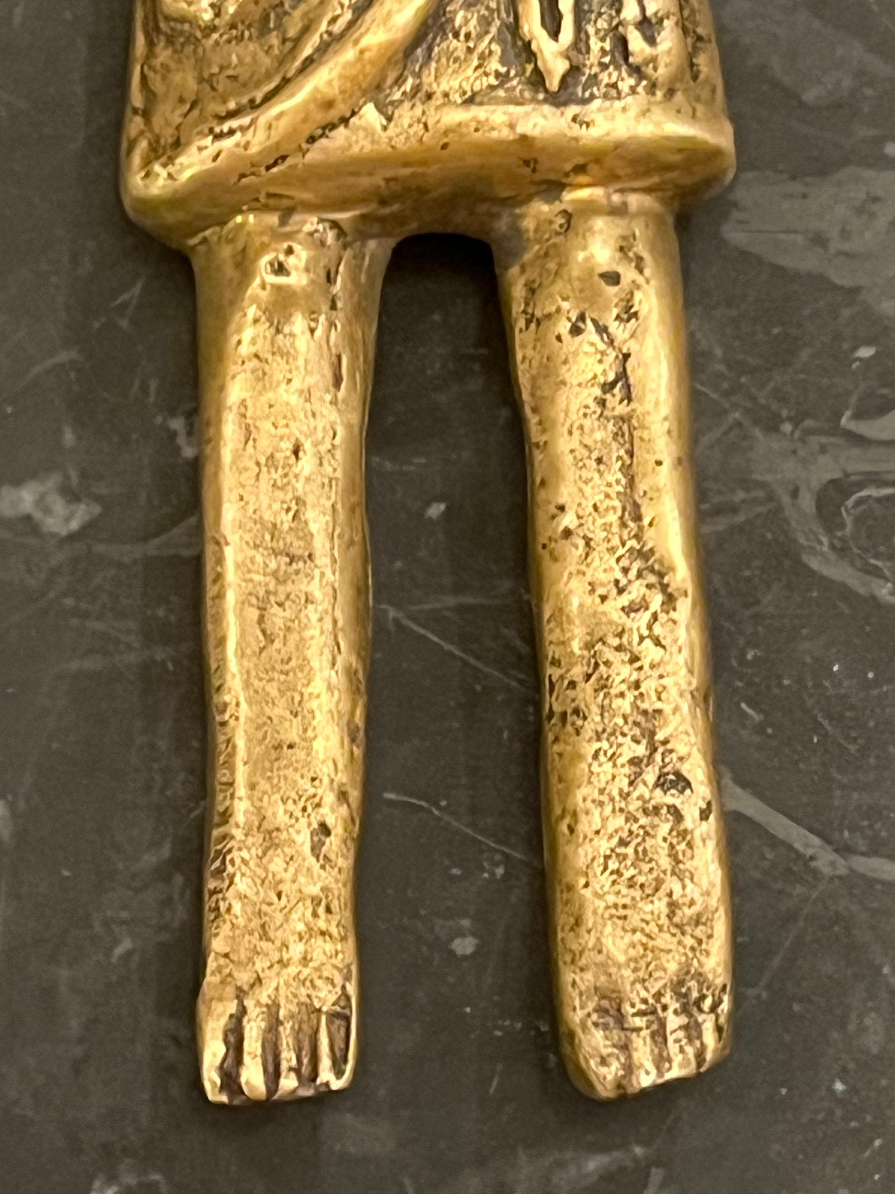 French 12th - 14th Century Bronze Corpus Christi Crucifix 2