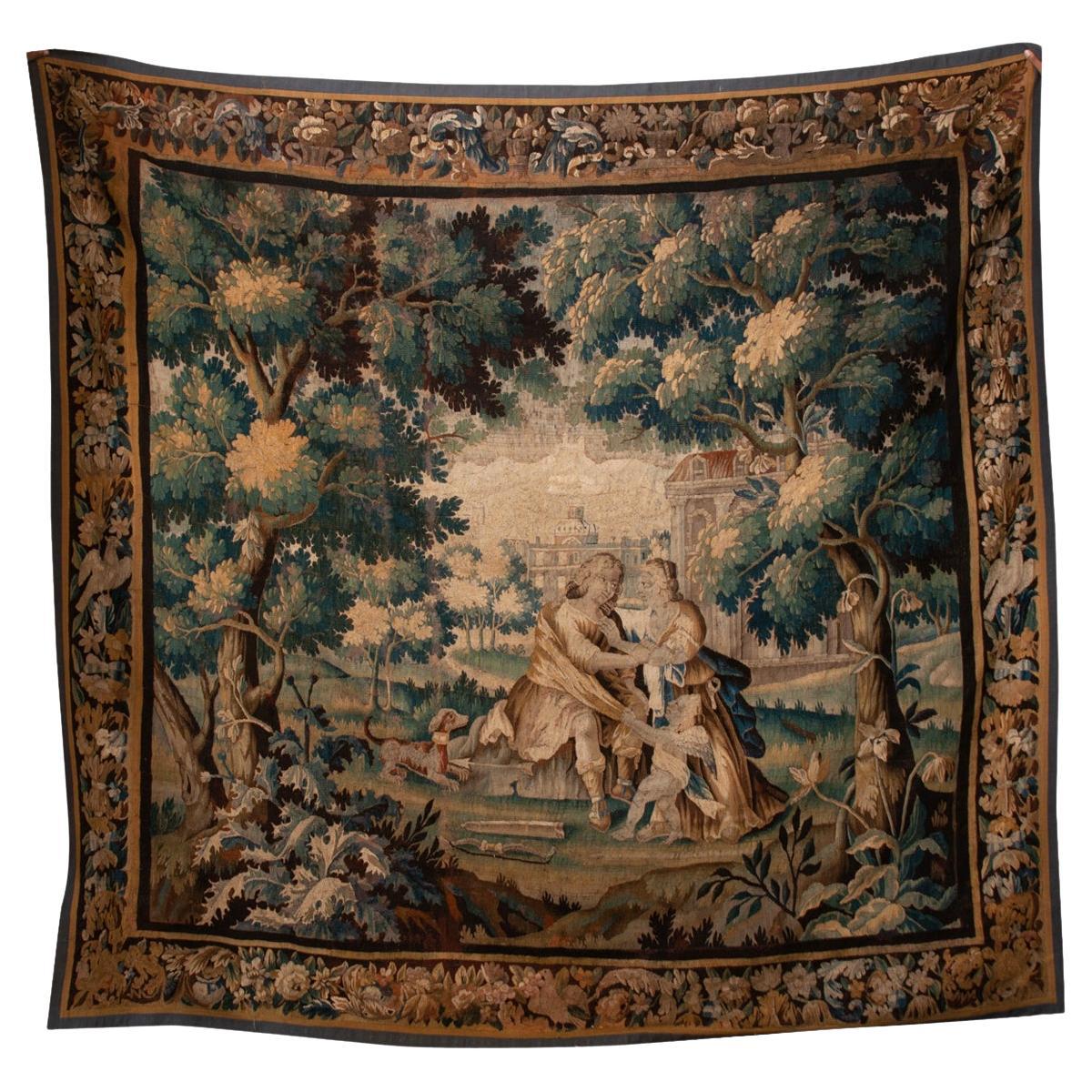 French 16th Century Antique Audubon Tapestry For Sale