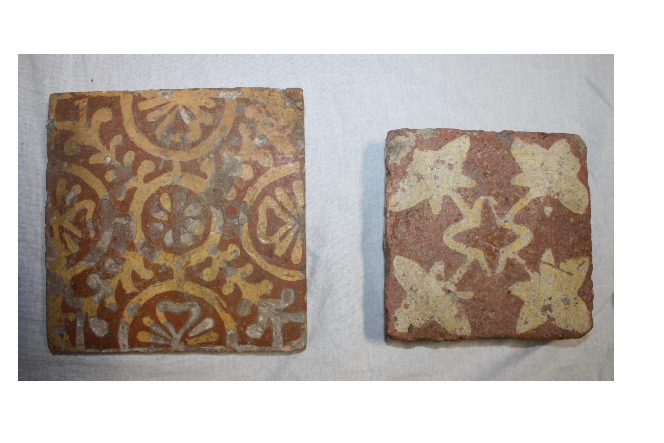 18th Century and Earlier French 16th Century Tiles For Sale