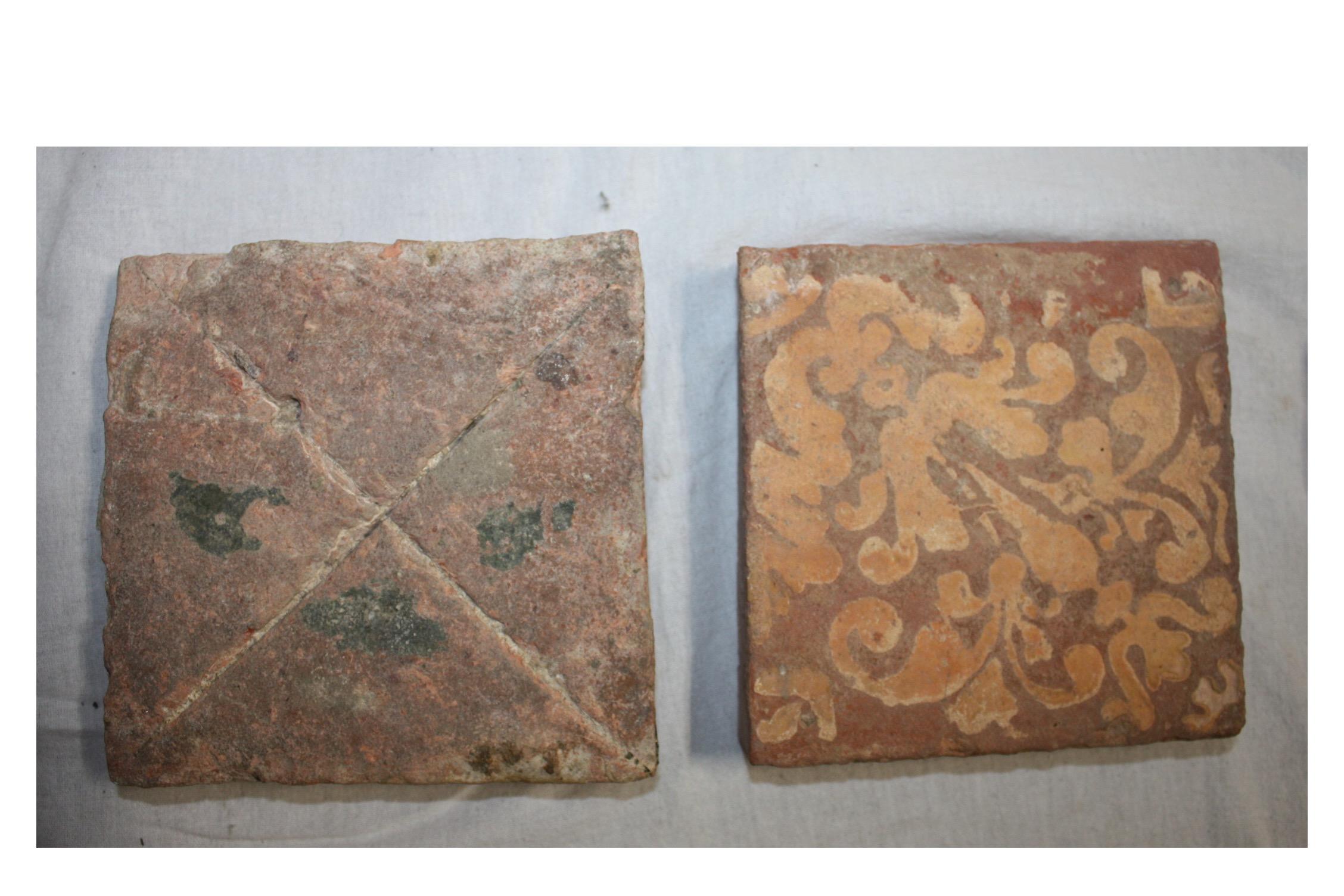French 16th Century Tiles For Sale 3