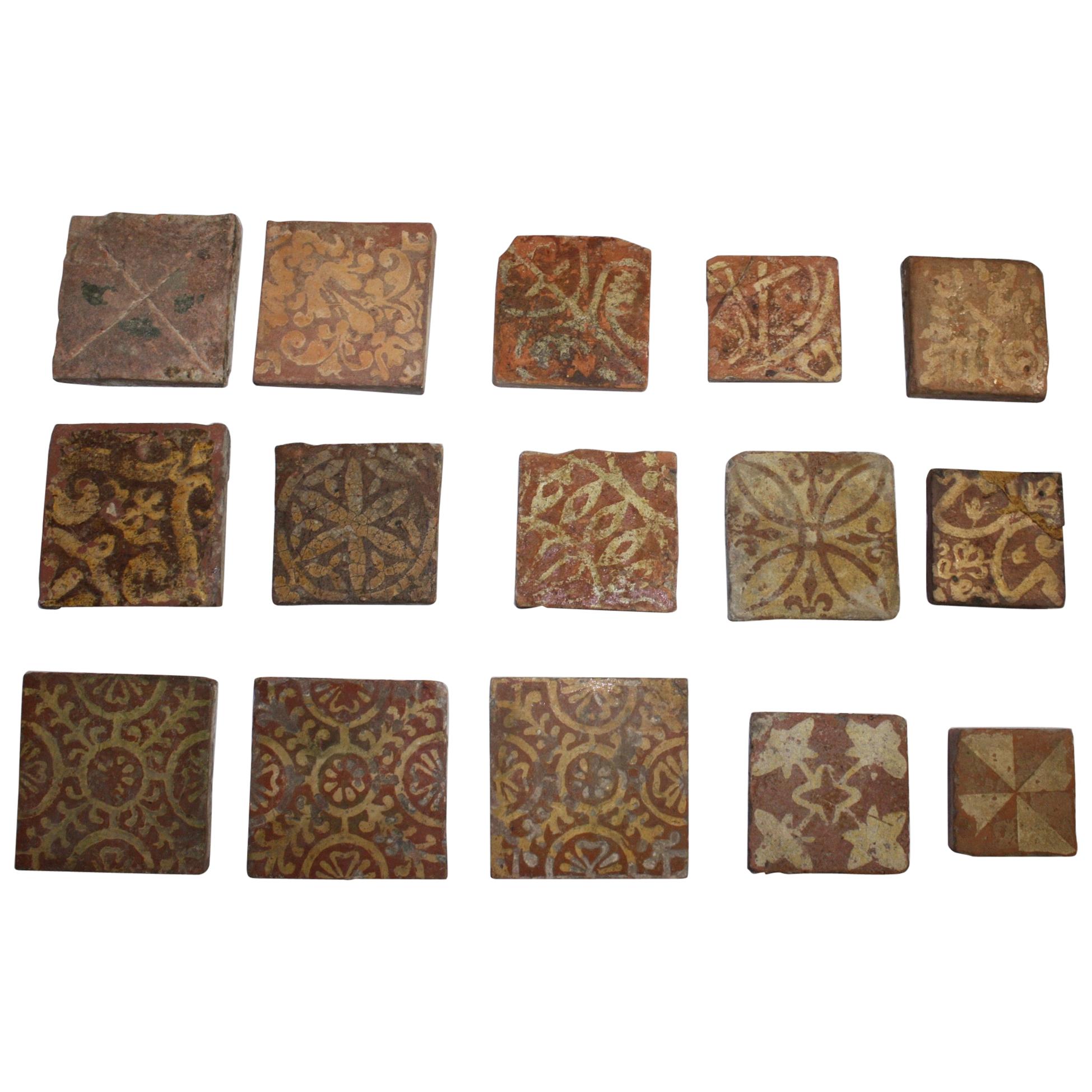French 16th Century Tiles For Sale