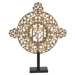 French, 17/18th Century, Baroque Metal Procession Ornament