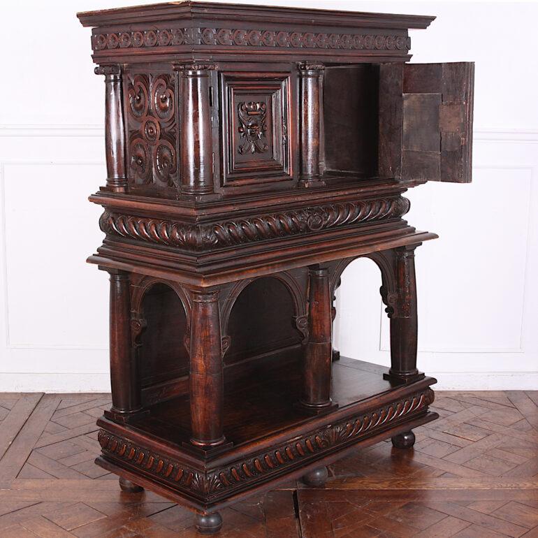 Carved French 17th Century and Later Cabinet on Stand For Sale