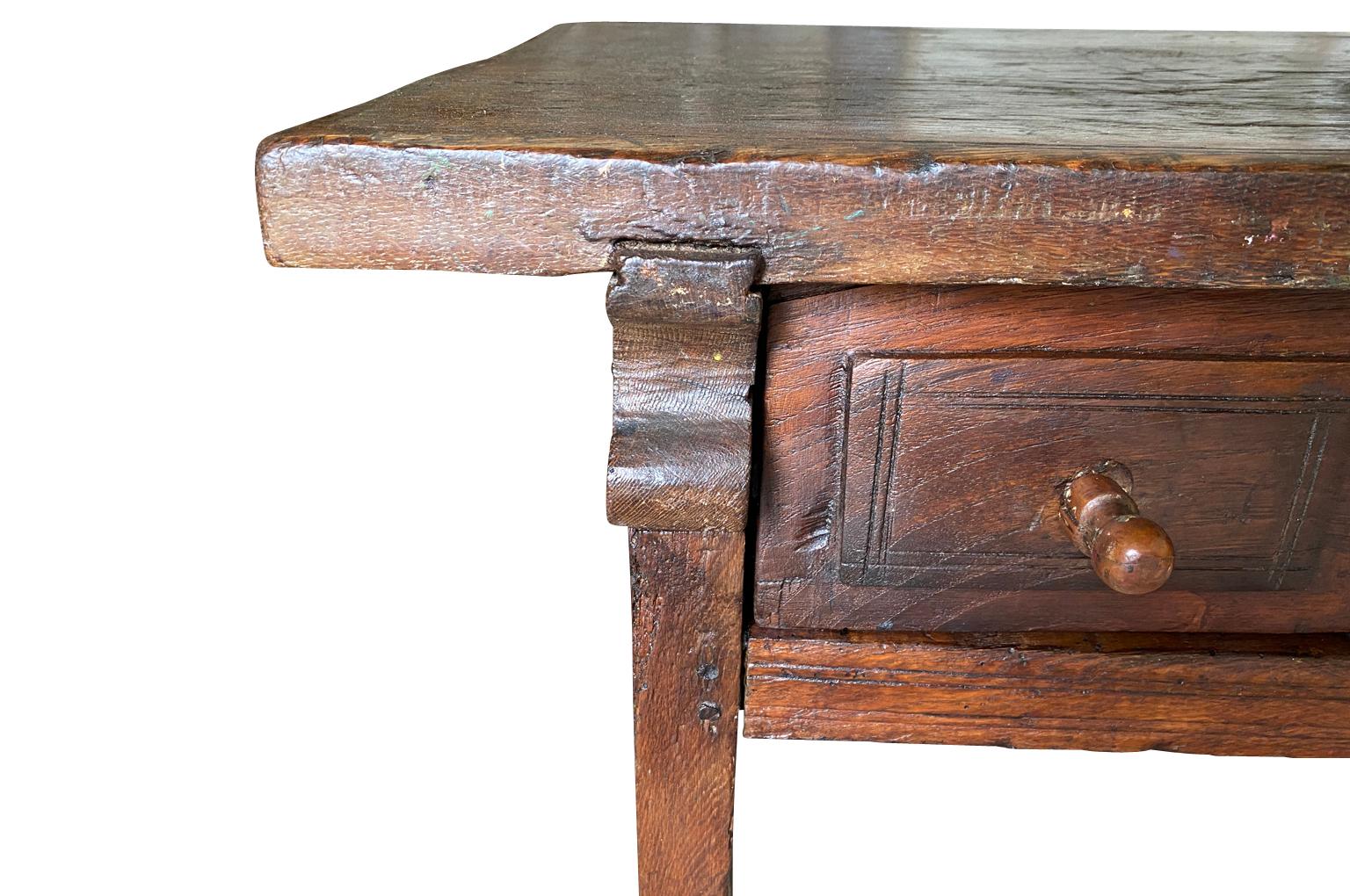 French 17th Century Arte Populaire Side Table For Sale 3