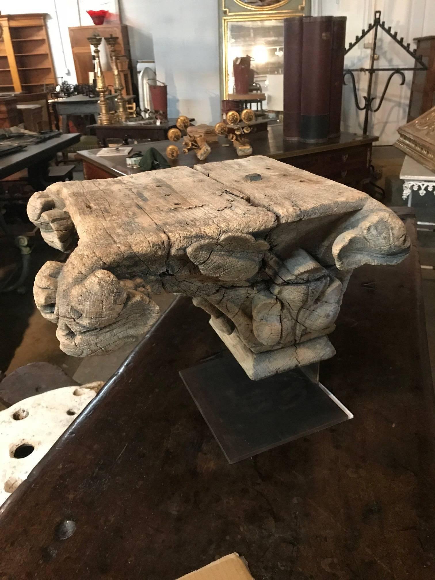 French 17th Century Capital Fragment 4