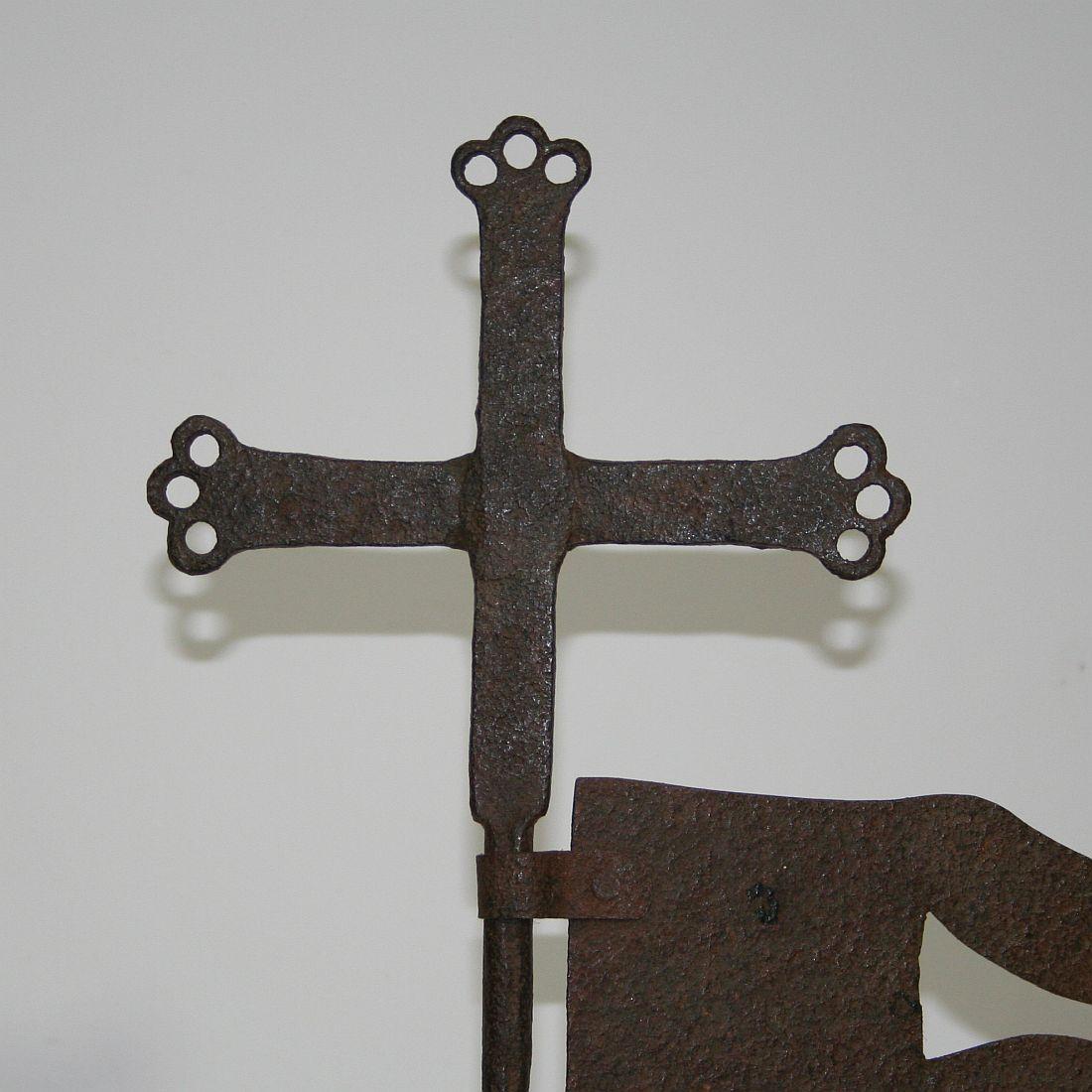 French 17th Century Forged Iron Weathervane 5