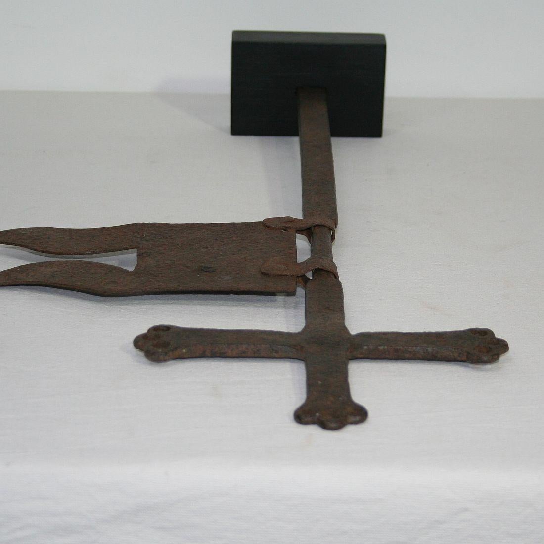 French 17th Century Forged Iron Weathervane 14