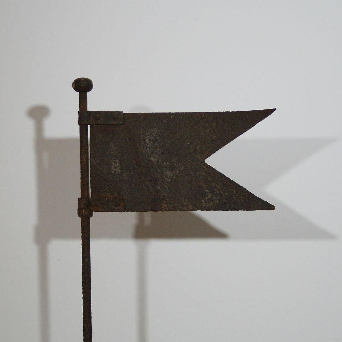 French 17th Century Hand-Forged Iron Weathervane 1
