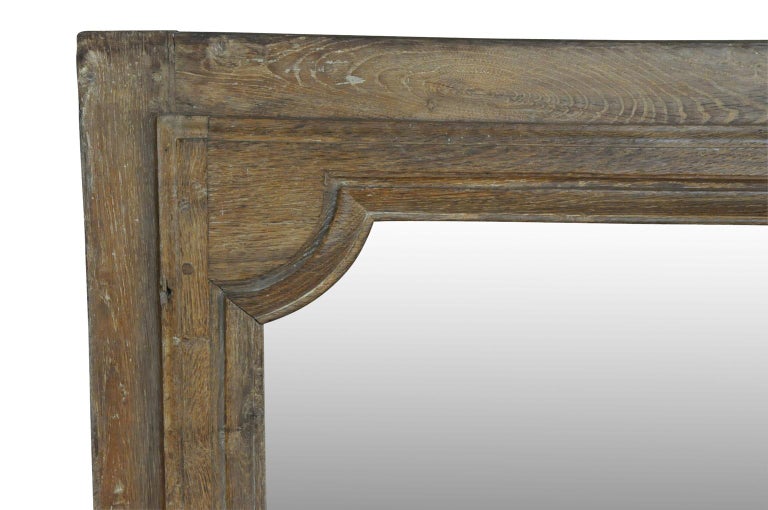 Oak French 17th Century Louis XIV Period Frame Now as a Mirror For Sale
