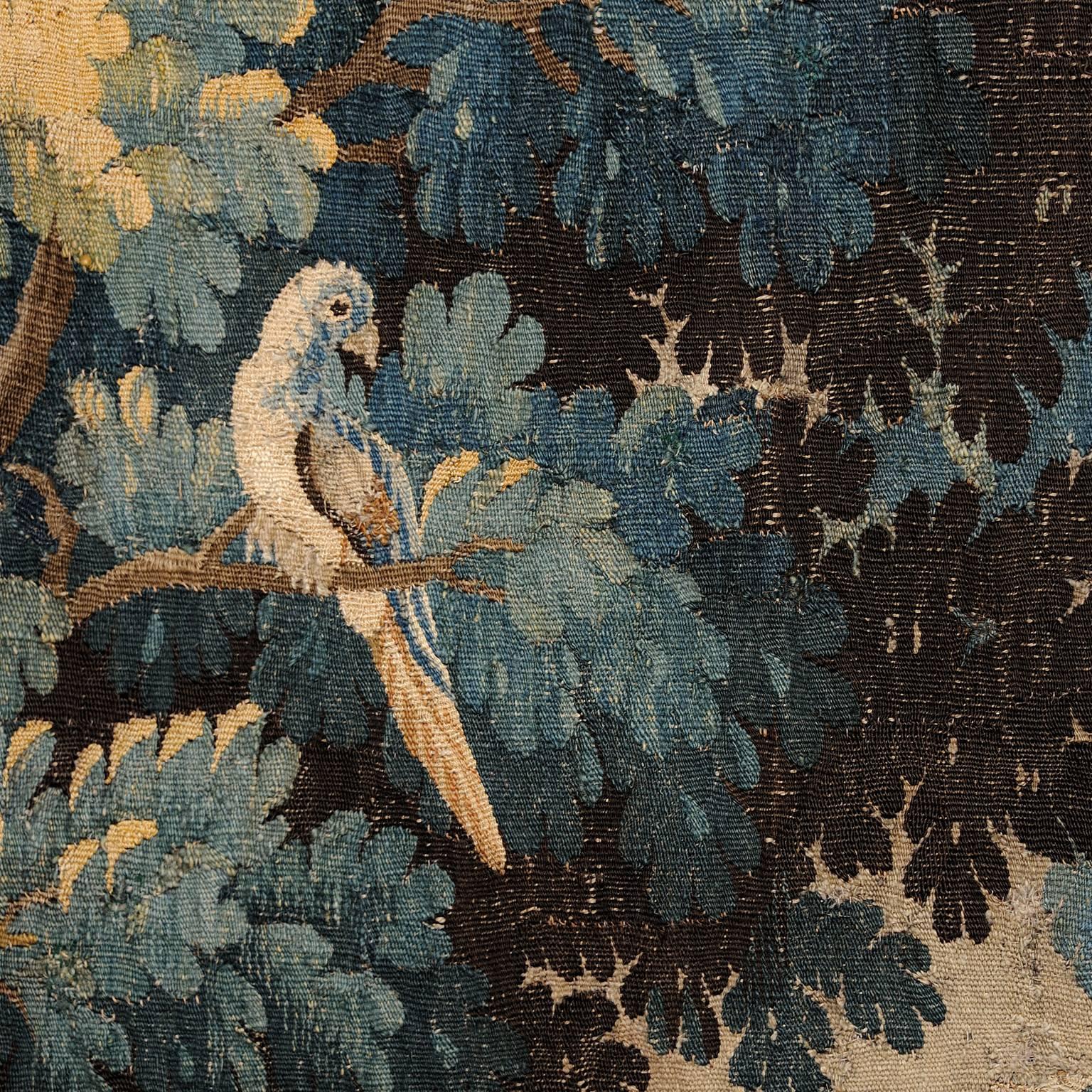 French 17th Century Louis XIV Verdure Tapestry, 'circa 1680' For Sale 3